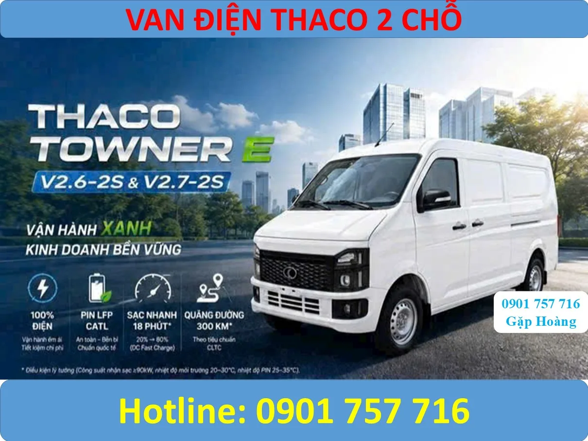XE VAN ĐIỆN THACO