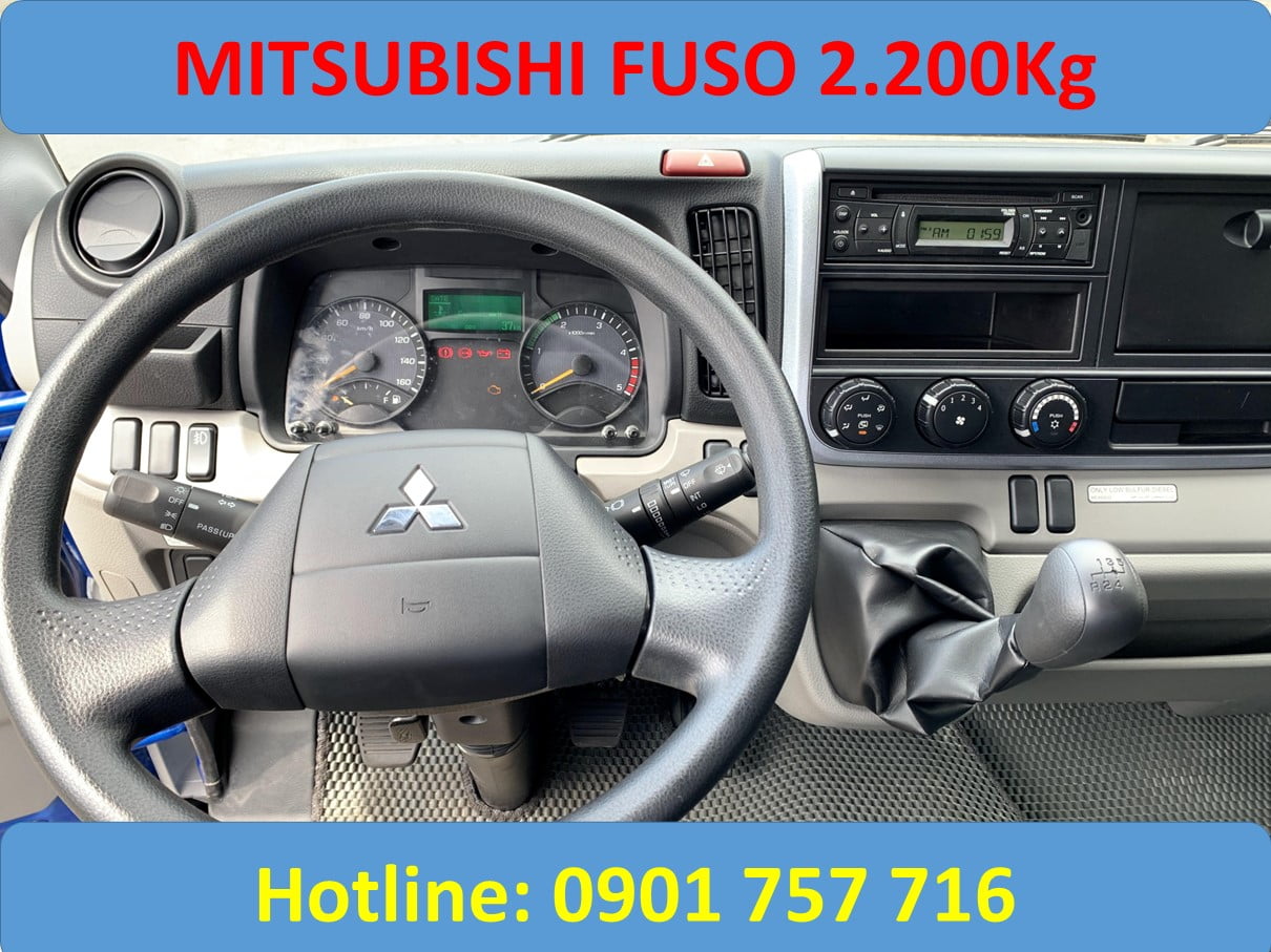 xe tải mitsu 2t2 thùng lửng