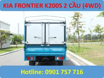 Kia k200s 2 cầu thùng bạt