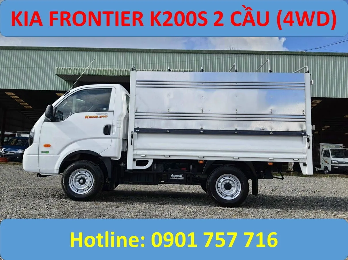 Kia k200s 4wd thùng mui bạt
