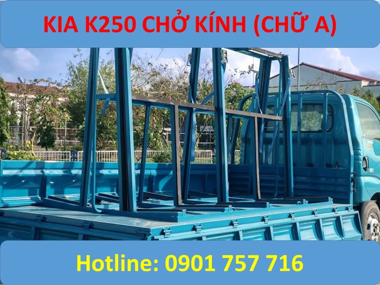 kia k250 Chở Kính giá lăn bánh