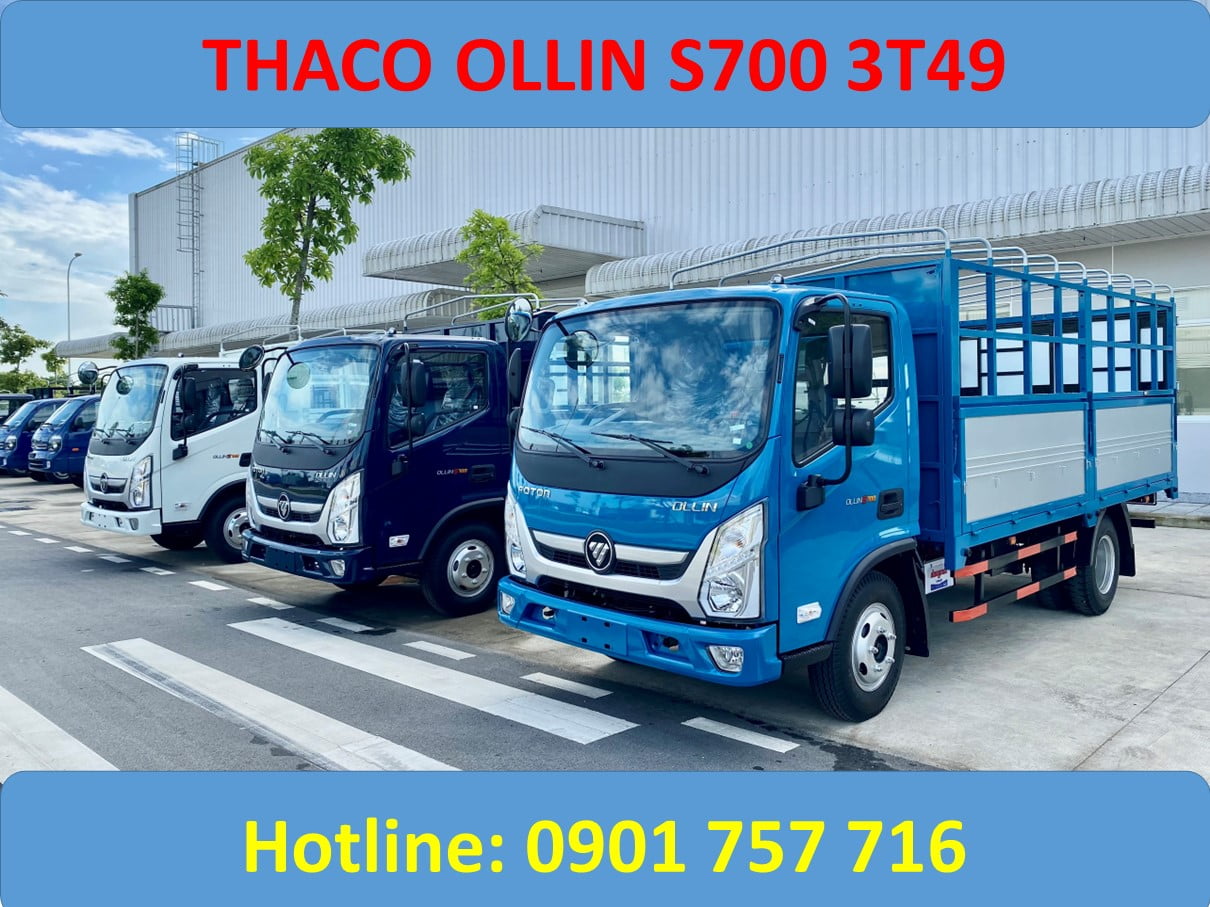 Xe Tải thaco ollin s700 mui bạt