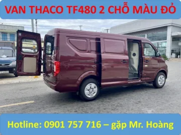 XE TẢI VAN THACO 2 CHỖ MÀU ĐỎ