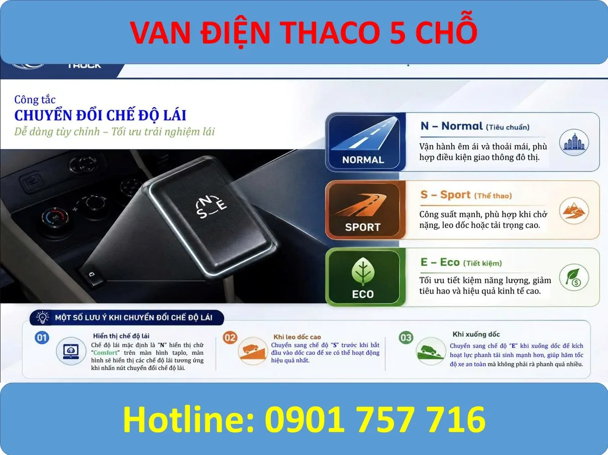 TẢI VAN THACO 5 CHỖ ĐIỆN