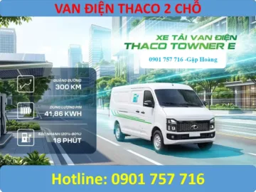 XE TẢI VAN ĐIỆN THACO TOWNER E V2.7